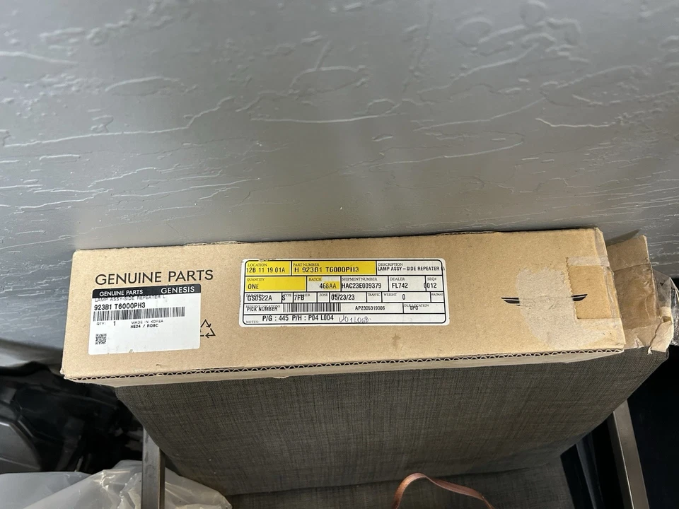 Lámpara marcadora lateral Hyundai Genesis 2021-2024 OEM H 923B1 T6000PH3 Foto 1 de 4