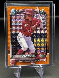 Jirvin Morillo 2025 Bowman Chrome Orange Geometric 1st RC /25 - Picture 1 of 2