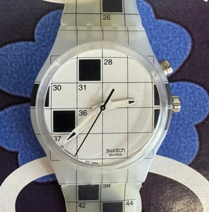 Swatch watch Anticonstitutionnellement GK910 NON WORKING COLLECTORS DISPLAY  - Picture 1 of 6