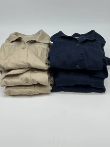 Lot Of 6! 3 Blue And 3 Khaki Cat And Jack Girls Dress Uniform Size 16 - Picture 1 of 11