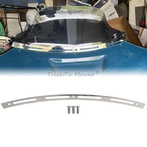Chrome Windshield Windscreen Trim For Harley Electra Glide FLHTCU/I 1996-2013 - Picture 1 of 24