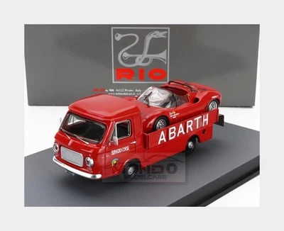 1:43 RIO Fiat 241 Abarth Corse Car Transporter 1970 +Fiat Abarth 1000Sp RIO4744 - Immagine 1 di 2