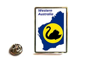 WESTERN AUSTRALIA STATE FLAG MAP LAPEL PIN BADGE TIE PIN GIFT - Picture 1 of 1