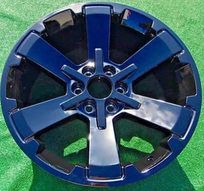 Black 22 Wheel Escalade Yukon Tahoe Suburban OEM Factory GM Spec 5662 19301162 - Image 1 of 4