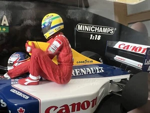 MINICHAMPS SIGNED 1:18 WILLIAMS RENAULT FW14 SENNA MANSELL TAXI BRITISH GP 1991 - Picture 1 of 14