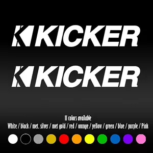 8" Kicker Audio Speaker Amps Diecut Bumper Car Window Diecut Vinyl Decal sticker - Picture 1 of 16