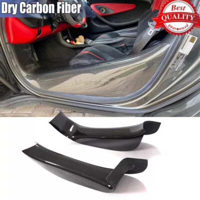 Para McLaren 540C 570GT 570S 600LT 2015-20 alféizares de puerta de carbono seco paneles umbral Foto 1 de 4