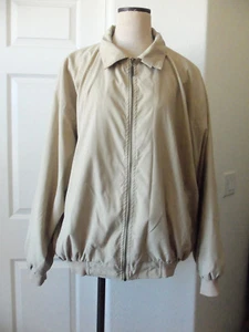 Firethorn Khaki Tan 100% Polyester Microfiber Lined Zip Front Jacket - L - Bild 1 von 12