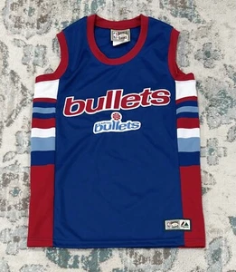 Washington Bullets Majestic Hardwood Classics Basketball Jersey Youth Medium - Picture 1 of 4