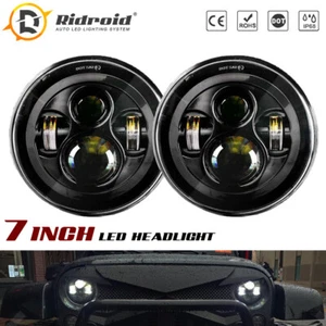 180W 7inch Round Sealed Beam LED Headlight For Jeep Wagoneer 1969-1978 J10 J20 - Picture 1 of 12