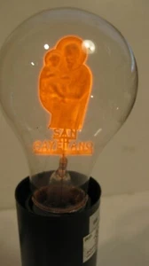 Vintage Aerolux Style Neon Glowlamp Light Bulb San Cayetano Saint Cajetan - Picture 1 of 1