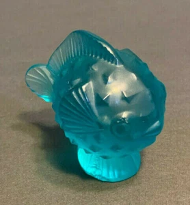 Lalique Blue Pufferfish 1 Of My 400+ Lalique Listings - Picture 1 of 4