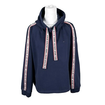 Tommy Hilfiger Denim XXL Spell Out Pullover Sweatshirt Hoodie Hip Hop Streetwear - Image 1 of 4