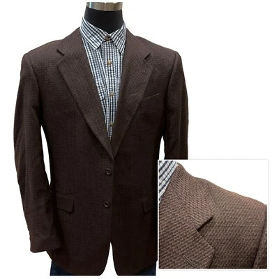 42L Tallia Uomo Lanificio Traje Largo Para Hombre Chaqueta Abrigo Deportivo Blazer Marrón Granate Foto 1 de 4