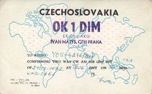 Czechoslovakia, 1972, Vintage QSL Card - Radio Amateur - Picture 1 of 2