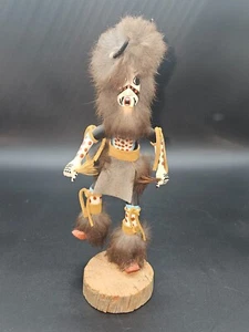 Vtg Buffalo Dancer Kachina Doll Hande Made Artist Signed Buffalo 9.5 in - Picture 1 of 7