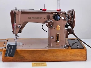 Excellent 1960 Singer 306k Zig-Zag Sewing Machine, Serviced, Warranty,Heavy-Duty - Picture 1 of 24