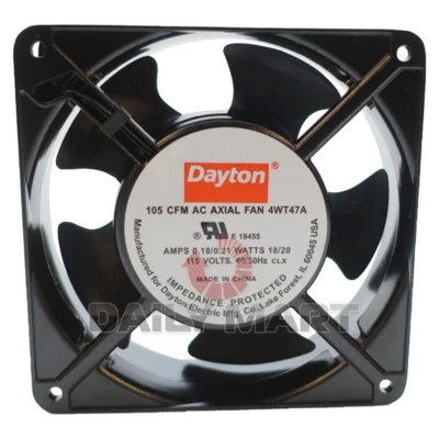 Ventilador axial DAYTON 4WT47A 105 CFM AC 18/20W 115V nuevo en caja Foto 1 de 2