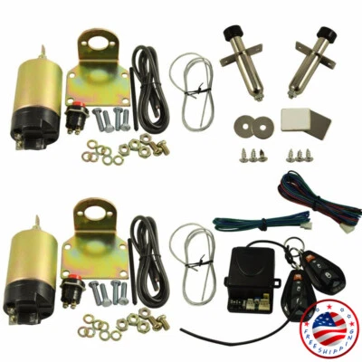 80 lb Shaved Handle Door Popper Kit For 2 Door W/ Remotes  Easy Install New Foto 1 de 4