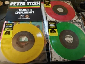 Peter Tosh Legalize It Record Store Day 3X7" 33rpm Colored Vinyl Singles NEW RSD - Picture 1 of 6