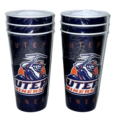 Juego de 6 tazas UTEP Miners 20 oz NUEVO DE 2011 UTEP Miners Cup Foto 1 de 2