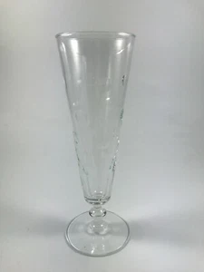 Vintage Libbey Glas "geschliffene Punkte" Pils Bier 8-3/8" Stiel #8000 geschliffene polierte Punkte - Bild 1 von 5