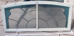 rund bogen fenster flügel blei glas jugendstil alt antik top vintage deko herri - Bild 1 von 20