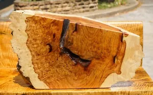 ¡¡Dorado!! Mesa epoxi de resina epoxi AMBYNA BURL MADERA losa natural borde vivo hágalo usted mismo - Imagen 1 de 13