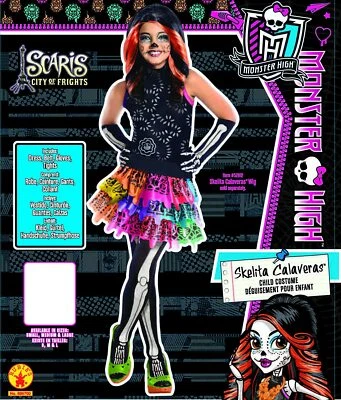 Child Halloween Costume SKELITA CALAVERAS Rubies Monster High Size Small, Medium - Image 1 of 4
