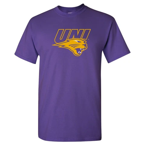 Northern Iowa Panthers Primary Logo T-Shirt - Purple Cover