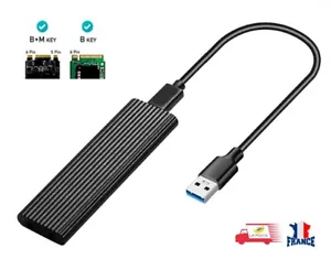 Adaptateur de boîtier SSD USB 3.1 vers M.2 NGFF, adaptateur UASP SuperSpeed - Picture 1 of 5