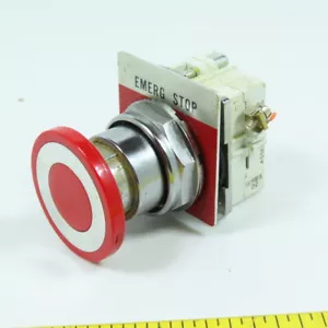 Eaton 10250T/91000T Mushroom Head Push Pull Emergency Stop Button Series D2 - Picture 1 of 7