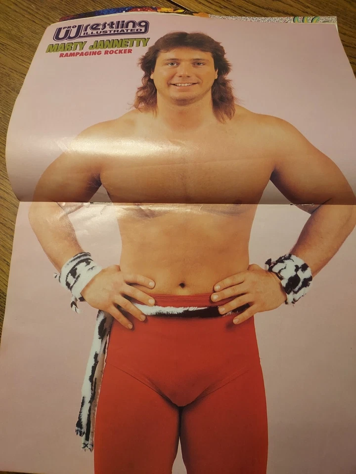 WWF THE ROCKERS Wrestling Centerfold Poster 1990  MARTY JANNETTY - Image 1 of 1