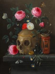 Vanitas Still Life | Jan van Kessel the Elder | 1670 Renaissance Decor Print - Picture 1 of 9