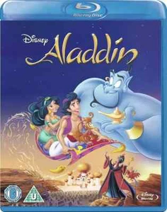 ALADDIN (1992) Robin Williams Blu-Ray Disney Animated UK Import - Picture 1 of 2
