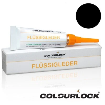 COLOURLOCK Flüssigleder 7 ml F034 schwarz Standardfarbe gegen Risse und Brüche - Bild 1 von 3