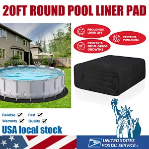 Pool Liner Pad for Above Ground Swimming Pool 20ft Round Under Pool Mat Shield - Picture 1 of 15