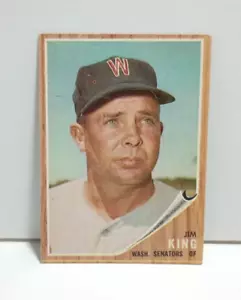 Tarjeta de novato Jim King 1962 Topps #42 Washington Senators - Imagen 1 de 3