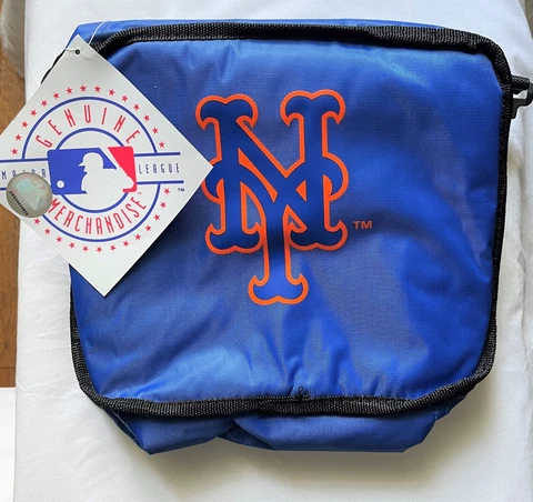 New York Mets Blue & Orange 10"x9" Insulated Lunch Bag Official MLB David Wright Cover