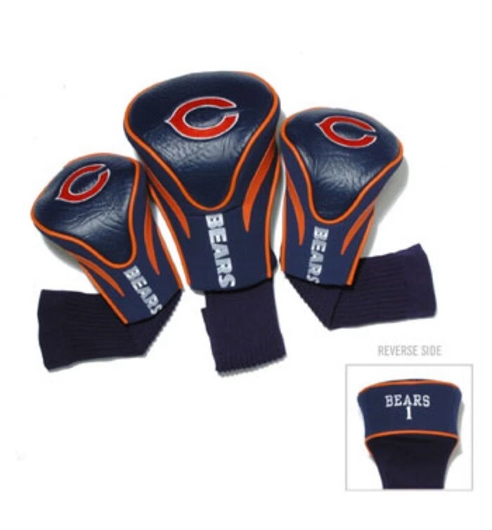 Team Golf NFL Chicago Bears Contour Golf Club Headcovers 3-Pack - Image 1 of 1