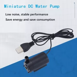 Mini Wasserpumpe Tauchpumpe USB Springbrunnen Pumpe Für Teich Garten Aquarium 5V - Bild 1 von 10