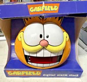VTG 1991 GARFIELD Sunbeam Electronic LED Digital Alarm Clock Tested Wks READ! - Picture 1 of 7