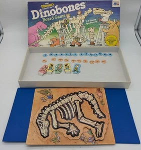 Vintage Dinobones Brettspiel 1987 Edition Alter 6+, spielbar! FAST KOMPLETT - Bild 1 von 5