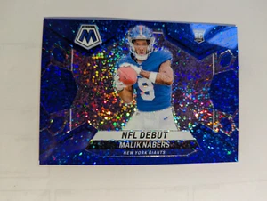 2024 Malik Nabers Mosaic Blue Speckle # 39/96 (aus Speckle Pack) NY Giants RC - Bild 1 von 2