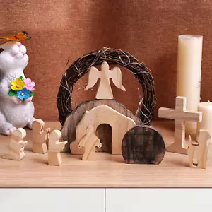 11 Pcs Easter Resurrection Scene Set, Small Nativity Set for Table Decorations, - Picture 1 of 12