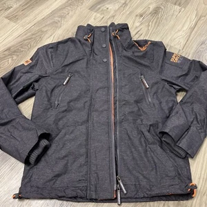 Superdry Engineered Wind Attacker Jacket Grey Full Zip Lined Men’s Medium NWOT - Picture 1 of 13