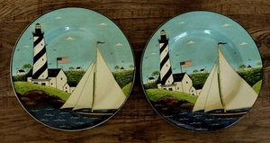 Sakura By Oneida Warren Kimble Coastal Breeze Stoneware Salad Plate 8.25” - Picture 1 of 5