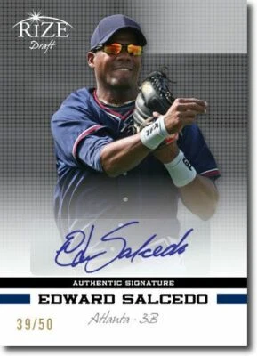 EDWARD SALCEDO 2012 Rize Rookie Autograph BLACK Auto RC #/50 - Image 1 of 2
