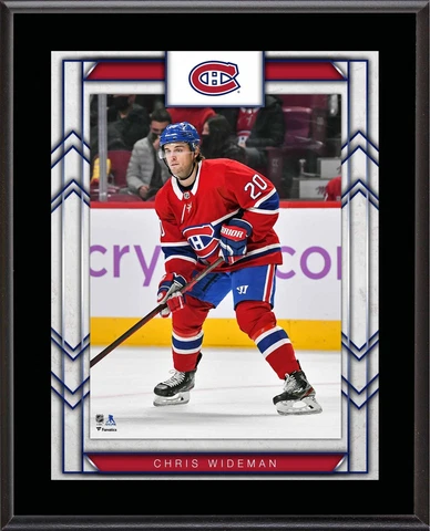 Chris Wideman Montreal Canadiens 10.5" x 13" Sublimated Player Plaque Cover