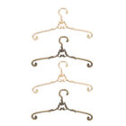4Pcs Mini Metal Clothes Hangers Vintage Style DIY Wardrobe Accessories